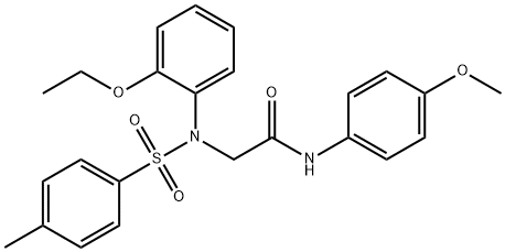 2-{2-ethoxy[(4-methylphenyl)sulfonyl]anilino}-N-(4-methoxyphenyl)acetamide 구조식 이미지