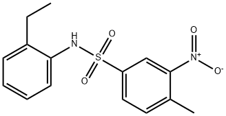 N-(2-ethylphenyl)-3-nitro-4-methylbenzenesulfonamide Structure