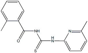 N-(2-methylbenzoyl)-N'-(6-methyl-2-pyridinyl)thiourea Structure