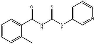 N-(2-methylbenzoyl)-N'-(3-pyridinyl)thiourea 구조식 이미지