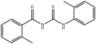 N-(2-methylbenzoyl)-N'-(2-methylphenyl)thiourea 구조식 이미지