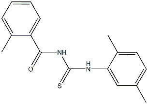 N-(2,5-dimethylphenyl)-N'-(2-methylbenzoyl)thiourea 구조식 이미지