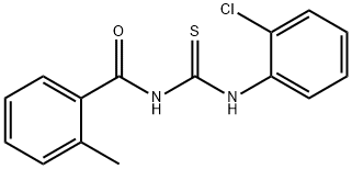 N-(2-chlorophenyl)-N'-(2-methylbenzoyl)thiourea 구조식 이미지