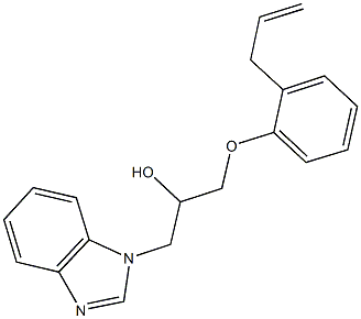 1-(2-allylphenoxy)-3-(1H-benzimidazol-1-yl)-2-propanol 구조식 이미지