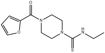 N-ethyl-4-(2-furoyl)-1-piperazinecarbothioamide 구조식 이미지