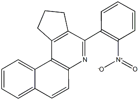 4-{2-nitrophenyl}-2,3-dihydro-1H-benzo[f]cyclopenta[c]quinoline Structure