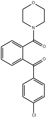 (4-chlorophenyl)[2-(4-morpholinylcarbonyl)phenyl]methanone 구조식 이미지