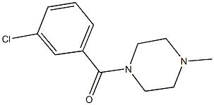 1-(3-chlorobenzoyl)-4-methylpiperazine Structure