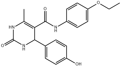 N-(4-ethoxyphenyl)-4-(4-hydroxyphenyl)-6-methyl-2-oxo-1,2,3,4-tetrahydro-5-pyrimidinecarboxamide 구조식 이미지