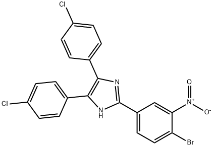 2-{4-bromo-3-nitrophenyl}-4,5-bis(4-chlorophenyl)-1H-imidazole Structure