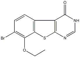 7-bromo-8-ethoxy[1]benzothieno[2,3-d]pyrimidin-4(3H)-one 구조식 이미지