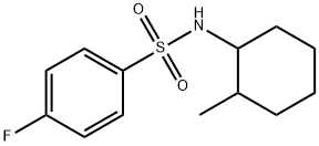 4-fluoro-N-(2-methylcyclohexyl)benzenesulfonamide Structure