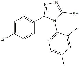 5-(4-bromophenyl)-4-(2,4-dimethylphenyl)-4H-1,2,4-triazole-3-thiol Structure