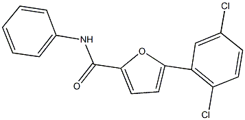 5-(2,5-dichlorophenyl)-N-phenyl-2-furamide Structure