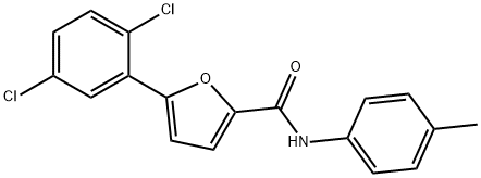 5-(2,5-dichlorophenyl)-N-(4-methylphenyl)-2-furamide 구조식 이미지