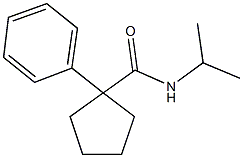 N-isopropyl-1-phenylcyclopentanecarboxamide Structure