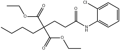 diethyl 2-butyl-2-[3-(2-chloroanilino)-3-oxopropyl]malonate Structure