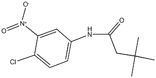 N-{4-chloro-3-nitrophenyl}-3,3-dimethylbutanamide Structure