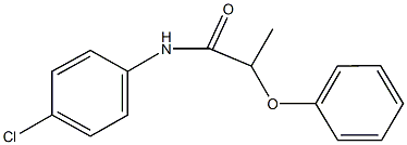 N-(4-chlorophenyl)-2-phenoxypropanamide 구조식 이미지