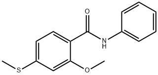 2-methoxy-4-(methylsulfanyl)-N-phenylbenzamide 구조식 이미지