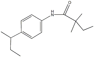 N-(4-sec-butylphenyl)-2,2-dimethylbutanamide Structure