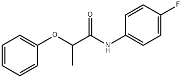 N-(4-fluorophenyl)-2-phenoxypropanamide 구조식 이미지