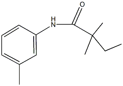 2,2-dimethyl-N-(3-methylphenyl)butanamide 구조식 이미지