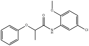 N-(5-chloro-2-methoxyphenyl)-2-phenoxypropanamide Structure