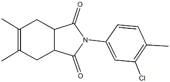 2-(3-chloro-4-methylphenyl)-5,6-dimethyl-3a,4,7,7a-tetrahydro-1H-isoindole-1,3(2H)-dione Structure