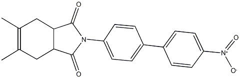 2-{4'-nitro[1,1'-biphenyl]-4-yl}-5,6-dimethyl-3a,4,7,7a-tetrahydro-1H-isoindole-1,3(2H)-dione 구조식 이미지