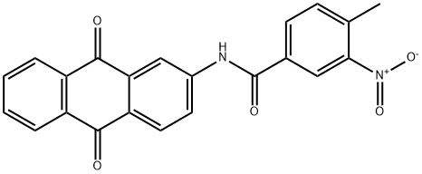 N-(9,10-dioxo-9,10-dihydroanthracen-2-yl)-3-nitro-4-methylbenzamide Structure