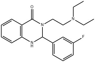 3-[2-(diethylamino)ethyl]-2-(3-fluorophenyl)-2,3-dihydroquinazolin-4(1H)-one Structure