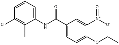 N-(3-chloro-2-methylphenyl)-4-ethoxy-3-nitrobenzamide Structure