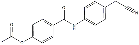 4-{[4-(cyanomethyl)anilino]carbonyl}phenyl acetate Structure
