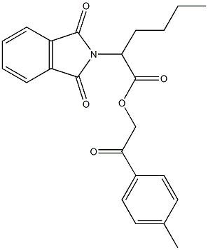2-(4-methylphenyl)-2-oxoethyl 2-(1,3-dioxo-1,3-dihydro-2H-isoindol-2-yl)hexanoate Structure