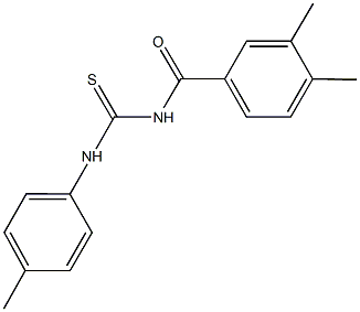 N-(3,4-dimethylbenzoyl)-N'-(4-methylphenyl)thiourea 구조식 이미지