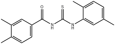 N-(3,4-dimethylbenzoyl)-N'-(2,5-dimethylphenyl)thiourea 구조식 이미지