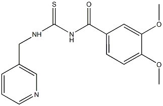 N-(3,4-dimethoxybenzoyl)-N'-(pyridin-3-ylmethyl)thiourea 구조식 이미지