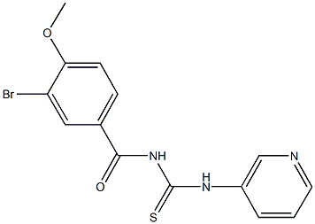 N-(3-bromo-4-methoxybenzoyl)-N'-(3-pyridinyl)thiourea 구조식 이미지