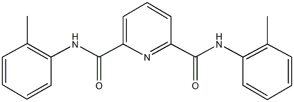 N~2~,N~6~-bis(2-methylphenyl)-2,6-pyridinedicarboxamide Structure