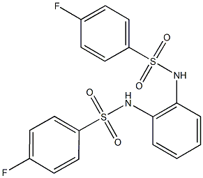 4-fluoro-N-(2-{[(4-fluorophenyl)sulfonyl]amino}phenyl)benzenesulfonamide Structure