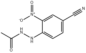 N'-{4-cyano-2-nitrophenyl}acetohydrazide 구조식 이미지