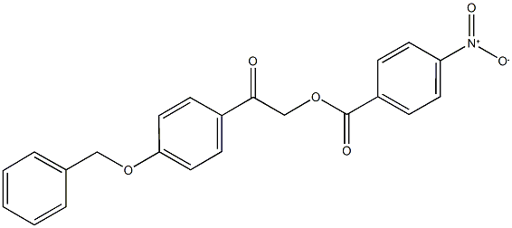 2-[4-(benzyloxy)phenyl]-2-oxoethyl 4-nitrobenzoate 구조식 이미지