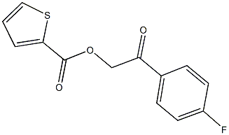 2-(4-fluorophenyl)-2-oxoethyl 2-thiophenecarboxylate 구조식 이미지