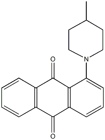 1-(4-methyl-1-piperidinyl)anthra-9,10-quinone 구조식 이미지