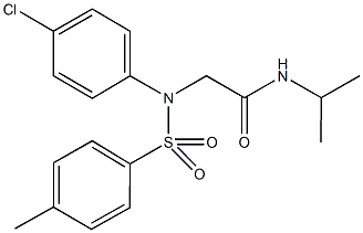 2-{4-chloro[(4-methylphenyl)sulfonyl]anilino}-N-isopropylacetamide Structure