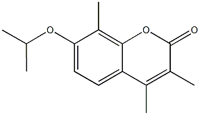 7-isopropoxy-3,4,8-trimethyl-2H-chromen-2-one 구조식 이미지