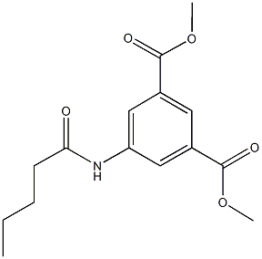 dimethyl 5-(pentanoylamino)isophthalate 구조식 이미지