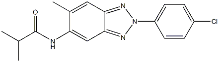 N-[2-(4-chlorophenyl)-6-methyl-2H-1,2,3-benzotriazol-5-yl]-2-methylpropanamide 구조식 이미지