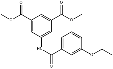 dimethyl 5-[(3-ethoxybenzoyl)amino]isophthalate 구조식 이미지